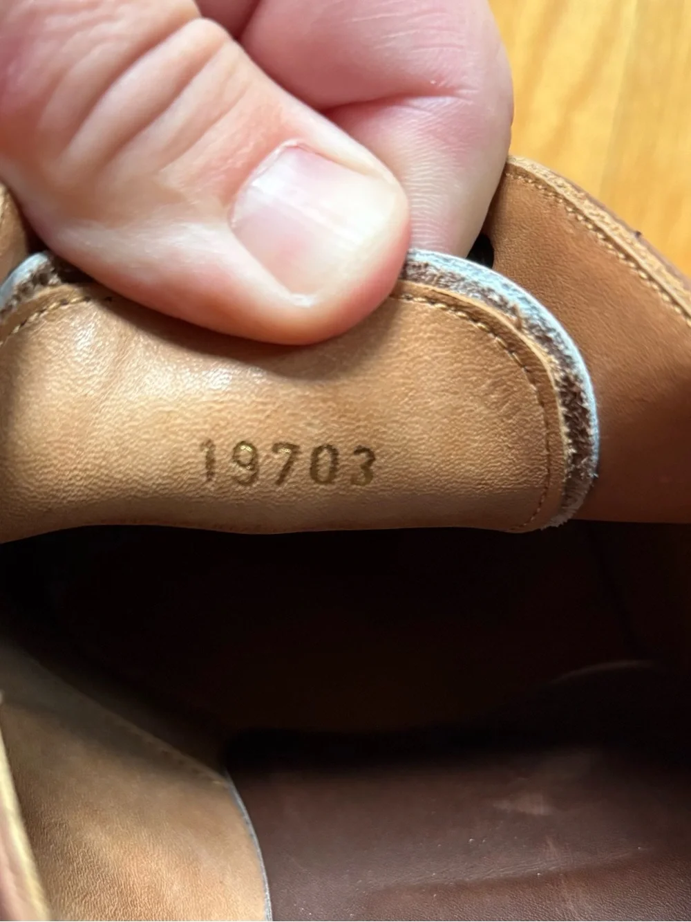 Meermin Mallorca Men’s Leather Cap Toe Shoes Size 11 Brown 19703